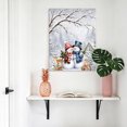 thumbnail image 4 of Canvas Wall Art, Christmas Snowman Framed Canvas Prints for Kitchen Bedroom, Xmas Tree Forest Winter Snowflakes Branches Small Gallery Wrapped Wall Decor for Home Office, Gifts, 8"x12" Ship Next Day, 4 of 9