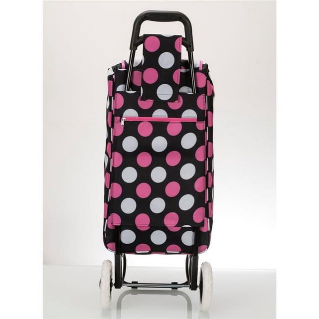 Rockland T18-PINKZEBRA SANTORINI Sac de Courses à Roulettes - PINKZEBRA