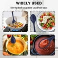 thumbnail image 4 of 2 Pcs Silicone Nonstick Mixing Spoon, Silicone Spoons for Cooking Heat Resistant, Cooking Utensil for Kitchen Cooking Baking Stirring Serving (Red,Black), 4 of 8