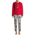 thumbnail image 4 of Mickey Mouse Women's and Women's Plus Pajama Set, 2 Piece, 4 of 6