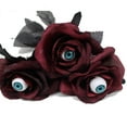 thumbnail image 2 of Clearance Under $0.86! 1PC Halloween Dark Rose, Artificial Latex Flower for Gothic Home & Party Decor, PU, (One Size, Red), 2 of 3