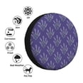 thumbnail image 4 of KLL Lavender Flowers Pattern 14-17 inch Spare Tire Cover Universal Wheel Protector for Truck SUV Trailer Camping Rv Tire Covers-17 inch, 4 of 6