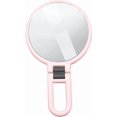 thumbnail image 1 of Dual-Sided Magnifying Handheld Mirror with Folding Handle Portable Travel Makeup 10X 15X Magnification Multifunctional Pedestal ABS 360 Rotation Hook Design, 1 of 8