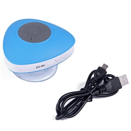 Rechargeable Waterproof Bluetooth Speaker Wireless Streaming Music Player for Shower, Boats, Outdoor