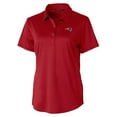 thumbnail image 2 of Women's Cutter & Buck Red New England Patriots Prospect Eco Textured Stretch Recycled Polo, 2 of 3