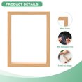 thumbnail image 2 of 2-Pack Dried Flower Frame, 6 x 8 Inch Double Acrylic Wooden Dried Flower Photo Floating Frame [Wood Color], 2 of 7