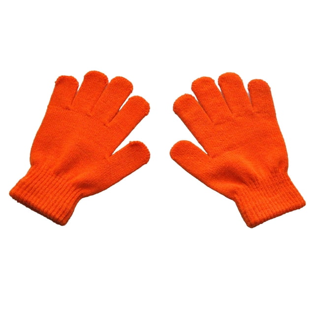 Minnieouse 1 par de guantes para niños, guantes delicados para niños, prácticos, prácticos, para niños y niñas, accesorios de ropa para ropa de guantes y mitones Naranja Minnieouse AP009501-11B