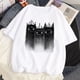 thumbnail image 4 of Camiseta De Halloween De Hongo Gato Para Mujer harajuku Divertido Diseñador Ropa Gráfica, 4 of 4