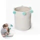 thumbnail image 5 of Cesta de almacenamiento tejida natural, cesta para la colada, cesta para manta, cesta de cuerda de algodón tejida, cesta de almacenamiento para niños y juguetes para mascotas, 12 x 14, 1 unidad,, 5 of 5