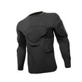 thumbnail image 1 of Guardián de metro, traje de entrenamiento , espuma de brazo de pecho negro acolchado, equipo de protección de fútbol, ​​camiseta de fútbol SG, 1 of 8