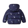 thumbnail image 2 of Gyratedream 2-6T Toddler Kids Little Boy Girl Winter Down Coat Xmas Elk Print Hooded Jacket, 2 of 3