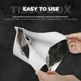 thumbnail image 5 of Lsque Black And White Boston Terrier Printed Long Tissue Box Cover Holder, Facial Paper Organizer Dispenser,Triangle with Bottom Belt, PVC Leather Decorative Organizer, 5 of 9