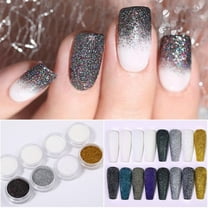 DIY Nail Powder Magic Color Nail Shimmering Powder Woolen Gradient Nail Art Blooming