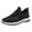 Black, variant on Mens Sneakers Trendy Stitching Suede Slip on Loafers Outdoor Hiking Walking Athletic Shoes Non Slip Work Shoes Black Size 10
