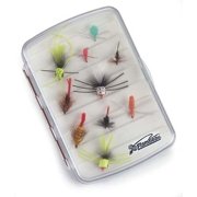 Flambeau Streamside Fly Box Ripple Foam, Clear, Medium