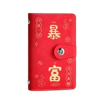 Instant Moneyed Savings Book, Large Capacity Faux Leather Wallet with Magnetic Snap Closure for Organizing Cash, Home Storage, and Travel Use