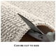 thumbnail image 4 of Felpudo de sisal sintético para interiores | Alfombra antideslizante y lavable para niños y mascotas | Alfombra recortable en gris, marrón y beige | 60 x 40 cm, 4 of 9