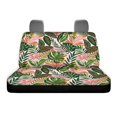 thumbnail image 6 of FUIALDOLG Tropical Leaves Rear Bench Seat Covers with SUV Sedan, Comfortable Dustproof Stretch Waterproof Back Seat Protectors (2 Pack), 6 of 7