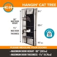 thumbnail image 3 of K&H Pet Products Hangin’ Cat Tree - 4 Story Gray 12 X 22 X 65 Inches, 3 of 9