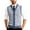 Light Blue, variant on CharmCyan Men's V-Neck Sleeveless Knit Cardigan Vest Dark Gray L