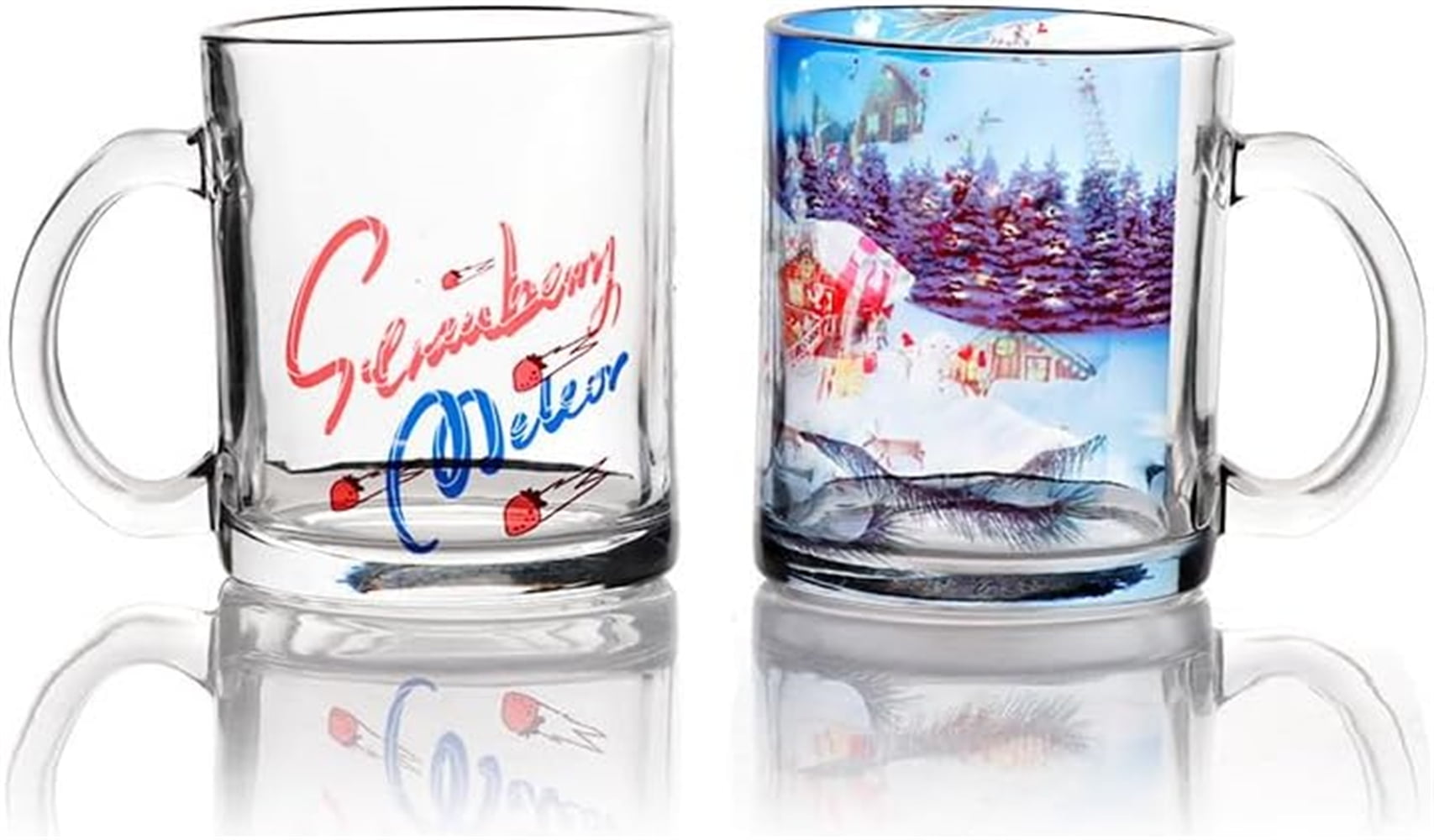 3 Pack 12 oz Sublimation Blank Clear Glass Beer Mugs Glass Coffee Mugs Diy Heat Transfer Print Gift