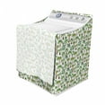 thumbnail image 3 of Tropical Washer Cover, Continuous Pattern with Exotic Plants and Trees, Suitable for Dryer and Washing Machine, 29" x 28" x 40", White Jade Green, by Ambesonne, 3 of 3