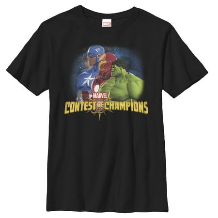 Marvel Boys' Contest of Champions Heroes T-Shirt (Marvel Contest Of Champions Best Heroes)