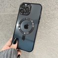 thumbnail image 2 of Luxury Plating Magnetic Case For iPhone 15 13 12 11 14 Pro Max For Magsafe Wireless Charging Cover Shockproof Clear Phone Cases, 2 of 5