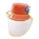 thumbnail image 5 of Sombrero anti-escupir perfecl para niños con cara de seguridad naranja a prueba de polvo, 5 of 7