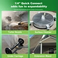 thumbnail image 2 of Huanherad 5000PSI Electric Pressure Washer 3.0GPM Power Washer with 33ft Hose Reel, 4 Tips, Foam Cannon, Best Pressure Washer for Cars, Home use, Green, 2 of 8