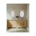 thumbnail image 3 of Hansford Collection Two-Light Vintage Brass Clear Glass Farmhouse Bath Vanity Light, 3 of 9