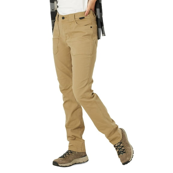 ATG by Wrangler Women's Canvas Slim Fit Pant, Elmwood, 6 Short