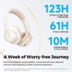 thumbnail image 5 of Auriculares SoundPEATS Space Hybrid ANC Bluetooth 5.3 123H, 5 of 8