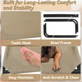 thumbnail image 7 of PHYEX Cooling Dog Bed for Large Dogs, Raised Elevated Pet Bed for Indoor Outdoor, 50.5" L x 30.5" W x 7.8" H, Brown, 7 of 7