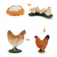 thumbnail image 1 of 4PCS Farm Animals Figurines Life Cycle of Chicken Rooster Food Chain Animal Figures Toy Kit Educational School Project for Kids Toddlers, 1 of 5