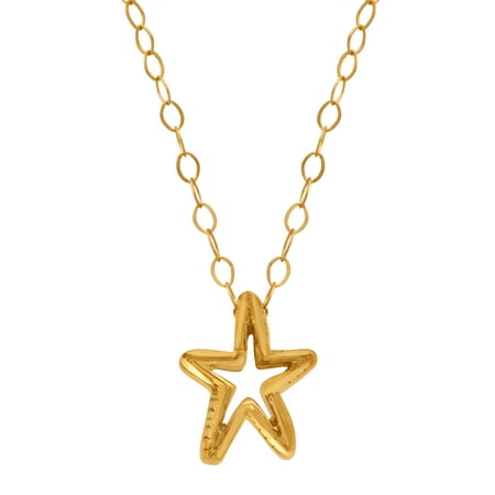 Just Gold Petite Expressions Starfish Pendant Necklace in 10kt Gold