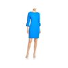 Karl Lagerfeld Paris Womens Crepe Tulip Sleeve Cocktail Dress Blue 10