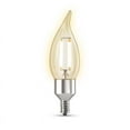 thumbnail image 2 of Feit Electric CFC40/927CA/FIL/AG 40 Watt Equivalent WiFi Dimmable, No Hub Required, Alexa or Google Assistant, Flame Tip Filament Chandelier LED Smart Light Bulb, 4.3" H x 1.4" D, 2700K Soft White, 2 of 10
