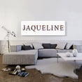 thumbnail image 2 of ARTCANVAS JAQUELINE Girls Name Room Decor Canvas Art Print - Size: 60" x 20" (1.50" Deep), 2 of 9
