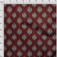 thumbnail image 3 of oneOone Cotton Silk Fabric Leaves|Floral & Paisley Block Fabric Prints By Yard 42 Inch Wide, 3 of 4