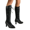 thumbnail image 1 of Cameland Large Women's Fall/Winter Lace Contrast Boots Mutual Lace High Heel Boots, 1 of 5