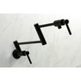 thumbnail image 4 of Kingston Brass KS4105DL Concord Two-Handle 1-Hole Wall Mount Pot Filler Faucet in Oil Rubbed Bronze, 4 of 8