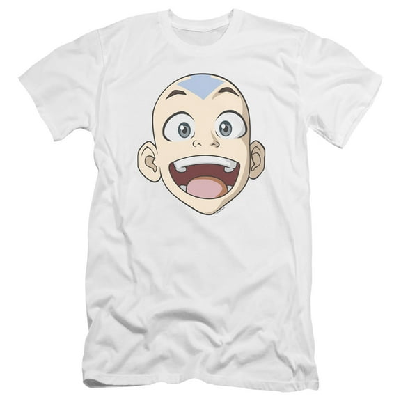 Avatar The Last Airbender Big Aang Face Unisex Adult Canvas Brand T Shirt