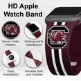 thumbnail image 2 of South Carolina HD Stripes Logo Unisex Watch Band for Apple Watch, 42/44/45/49mm(46mm Series 10) Short by Affinity Bands, 2 of 3