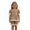 Brown, variant on Toddler Girl Outfits 2 Piece Lace Plaid Print Short Sleeve Crew Neck Pocket T-Shirt And Shorts Outdoor Wear Baby Girls' Clothing Sets 6 Months-12 Months