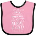 thumbnail image 3 of Inktastic We Will Serve the Lord Bible Verse Boys or Girls Baby Bib, 3 of 4