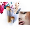 thumbnail image 2 of TureClos Juego de brochas de maquillaje de 4 piezas, brochas suaves con mango de bambú, herramientas cosméticas de bolsillo de viaje portátiles, regalos de belleza para niñas y mujeres TureClos JD731879304, 2 of 7