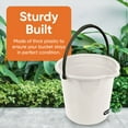 thumbnail image 5 of Superio Plastic Cleaning Bucket for Home, 2 Gallon Pail for Mopping with Large Spout - Bucket for Floor Mopping, Car Wash - Bowls for Camping, Fishing, Grey, 5 of 7