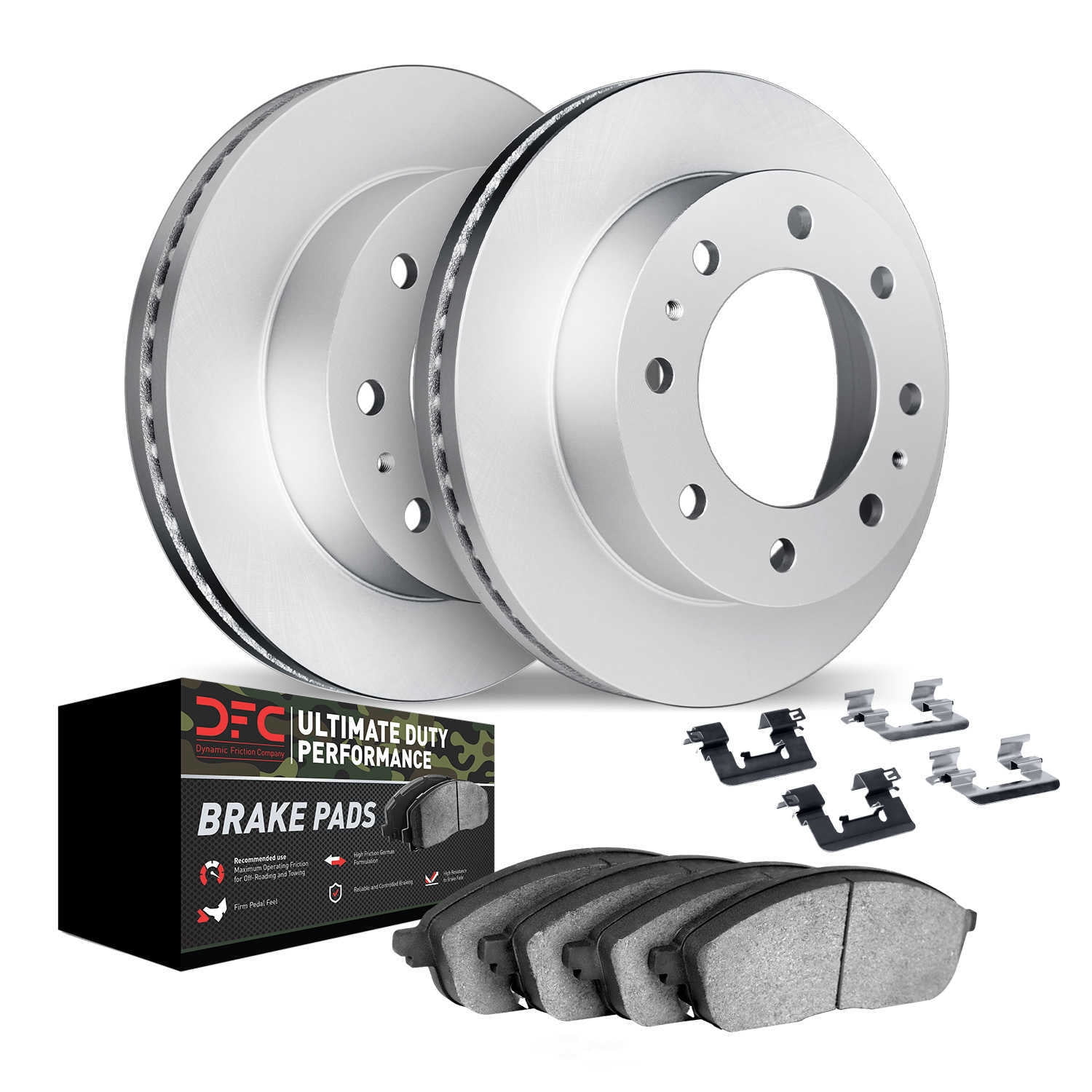 Dynamic Friction Company 4412-54056 DFC Geospec Rotors with Ultimate Duty Performance Brake Pads