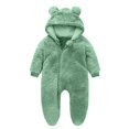 thumbnail image 2 of GigrtiJin Newborn Baby Bear Onesie Outfit Suit Girls Boys Fleece Jumpsuit Romper Hooded Winter Snowsuit Clothes, 2 of 4